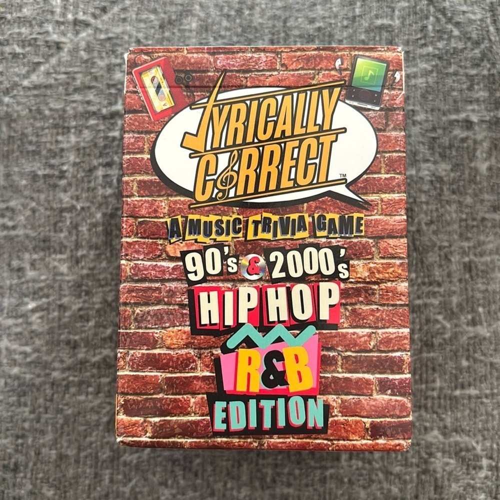 Lyrically Correct trivia card game
